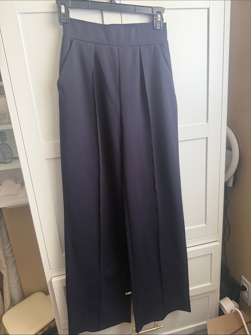 H&M Navy Wide-Leg Pants